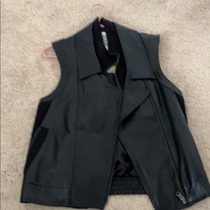 Leather vest